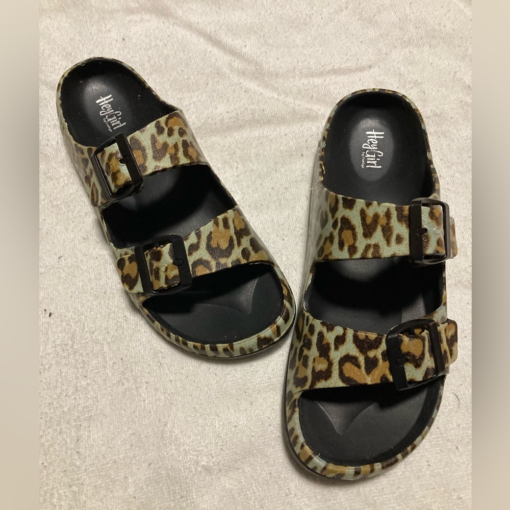 Leopard sandals